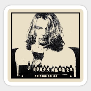 Johny Depp mugshot Sticker